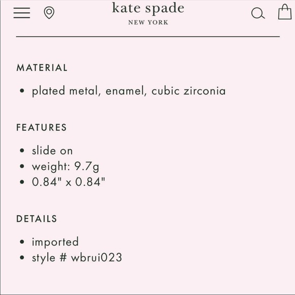 Kate Spade Candy Drops Ring Blue 4 pc. Set - Picture 5 of 6